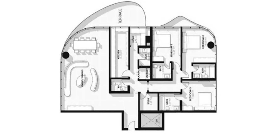 Leilighet AZIZI RIVIERA 65 i Mohammed Bin Rashid City, Dubai, Emiratene 3 soverom, 199.74 kvm nr. 702784