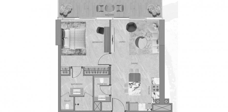 Apartment in Beverly Grande in Motor City, Dubai, UAE 1 bedroom, 106 sq.m. № 621212
