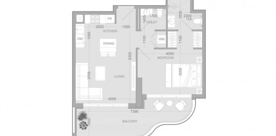 Apartment in ALTA V1EW in Jumeirah Village Circle, Dubai, UAE 1 bedroom, 67.37 sq.m. № 619365