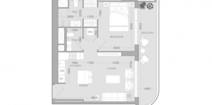 Apartment in ALTA V1EW in Jumeirah Village Circle, Dubai, UAE 1 bedroom, 68.66 sq.m. № 619362