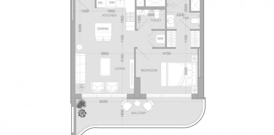 Apartment in ALTA V1EW in Jumeirah Village Circle, Dubai, UAE 1 bedroom, 69.03 sq.m. № 619363
