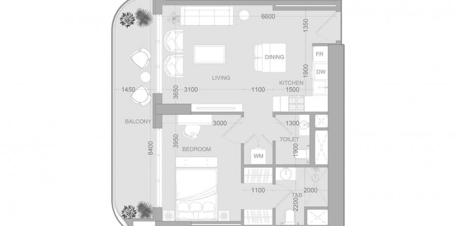Apartment in ALTA V1EW in Jumeirah Village Circle, Dubai, UAE 1 bedroom, 68.28 sq.m. № 619366