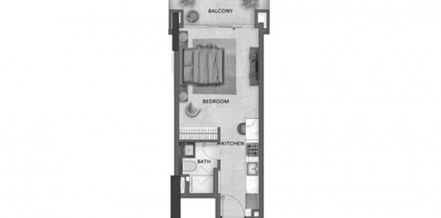 Byt v Urban Park Residences v Dubai Sports City, SAE 40.51 m² Č.: 599803