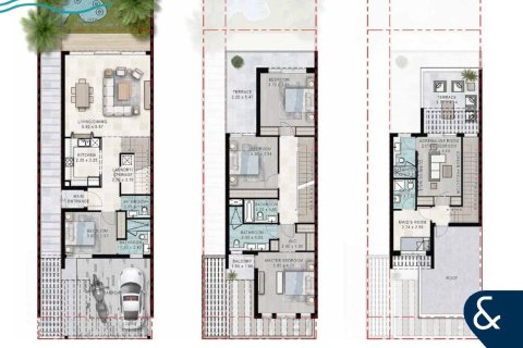 Řadový dům v Damac Lagoons, Dubai, SAE 5 ložnice, 298 m² Č.: 666901 - fotografie 11