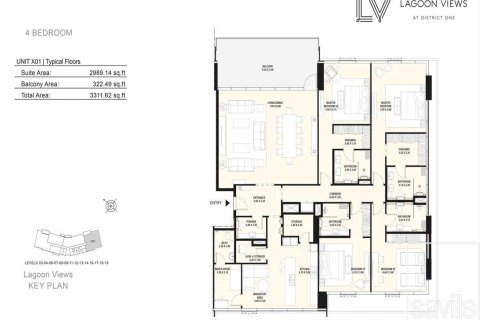 Mohammed Bin Rashid City、Dubai、UAE にあるマンションの賃貸物件 4ベッドルーム、307.42 m2、No747891 - 写真 11
