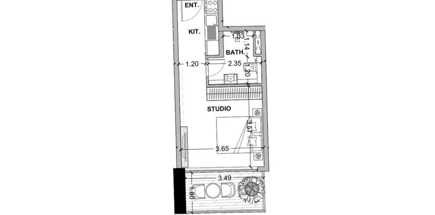 شقة في Dubai Land، دبي 33.44 متر مربع . ر قم 705153