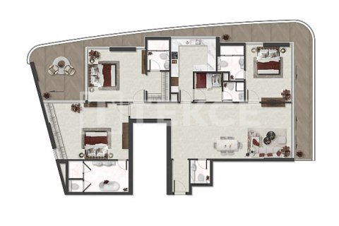 Apartemen di Al Marjan Island, Ras Al Khaimah, UEA 1 kamar tidur, 90 m2 nomor 597763 - foto 15