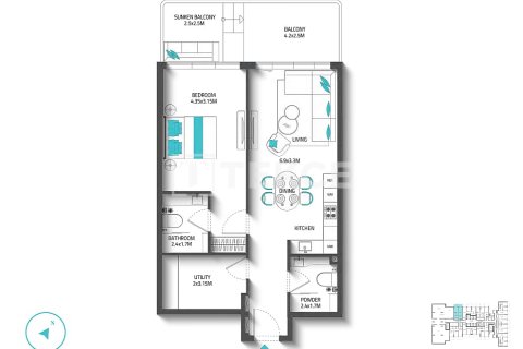 Apartamento en venta en Dubai Land, Dubai, EAU 3 dormitorios, 139 m2 № 691861 - foto 29