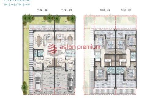 Kaupunkipientalo DAMAC Hills (Akoya by DAMAC), Dubai, Arabiemiraatit 4 makuuhuonetta, 171 m2 № 690737 - kuva 12