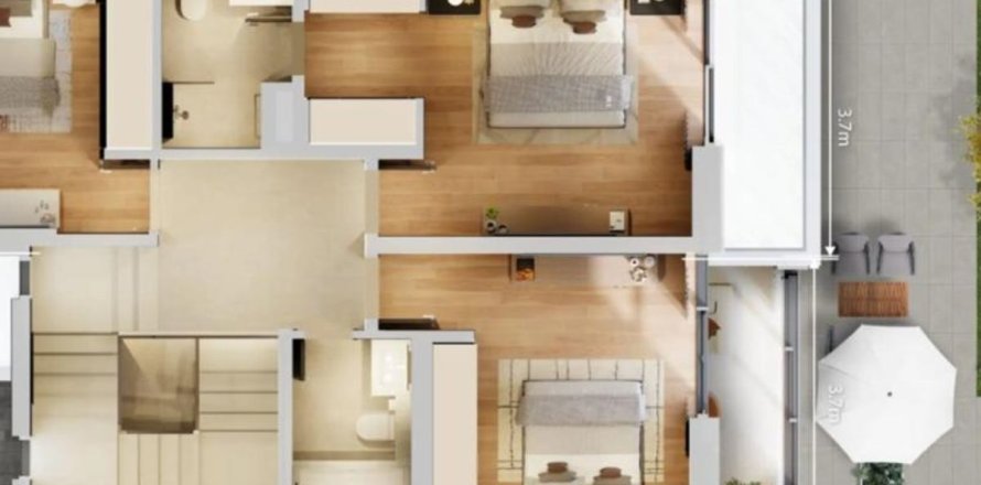 Vila u Dubai, UAE 168.4 m2, 3 spavaćih soba Br. 701240