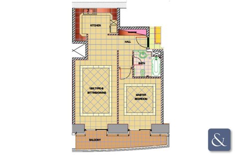 Пәтер PRINCESS TOWER, Дубай Марина, БАӘ-да 1 жатын бөлме, 80 м² № 689019 - фото 14