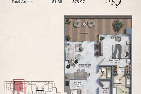 Apartment in Dubai Land, UAE 1 bedroom, 82 sq.m. № 722861 - photo 17