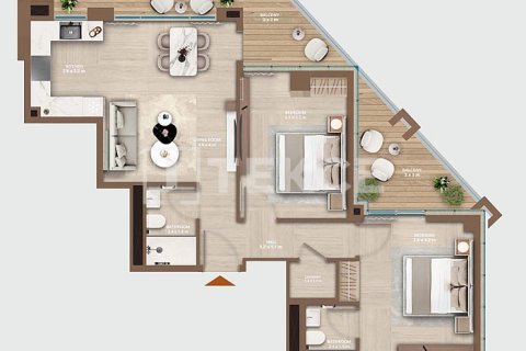 Appartement te koop in Dubai, VAE 3 slaapkamers, 200 vr.m., nr 722863 - foto 10