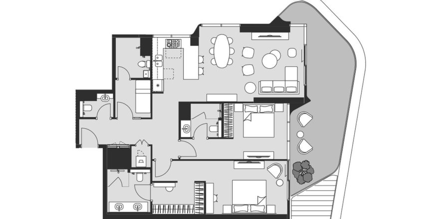 Apartament w Dubai Design District, Dubai, ZEA 2 sypialnie, 157.81 mkw. nr 694750