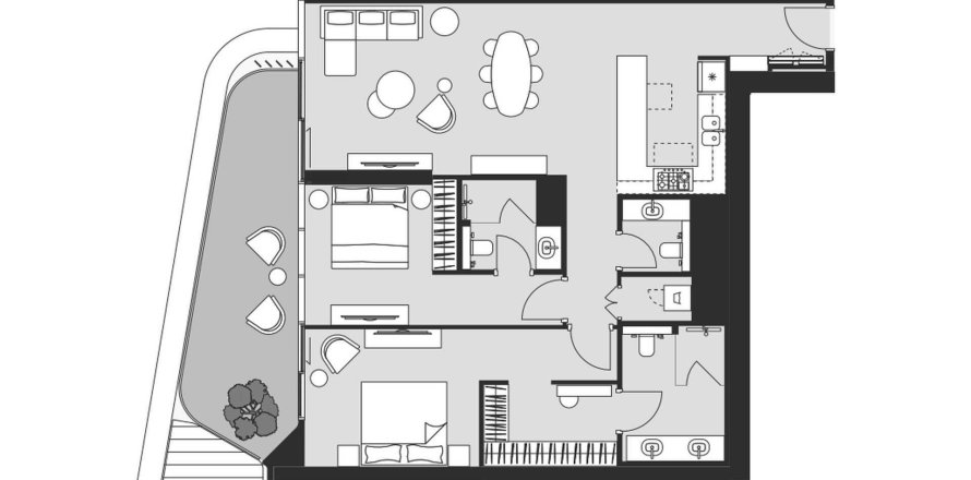 شقة في Dubai Design District، دبي 2 غرفة نوم ، 136.68 متر مربع . ر قم 694751