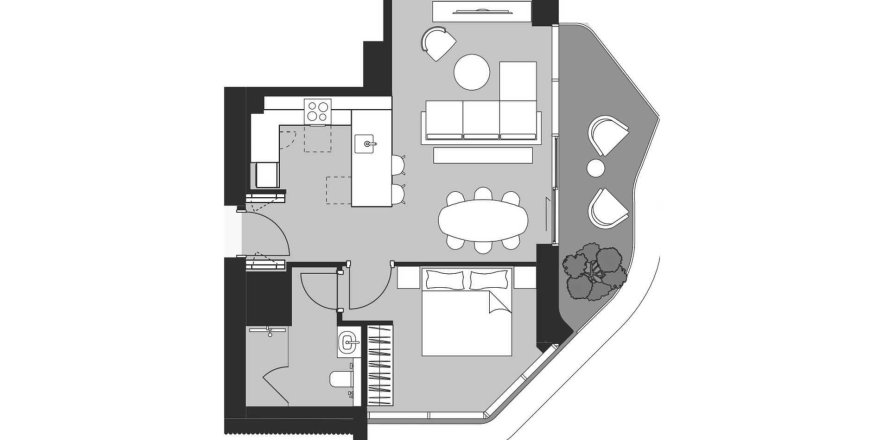 Dubai Design District, UAE의 아파트 침실 1개, 68.52제곱미터 번호 694748