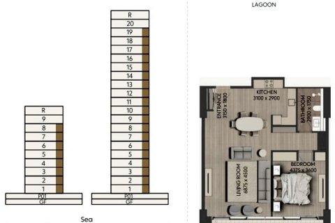 Appartamento in vendita a Mina Al Arab, Ras Al Khaimah, EAU 43 mq. № 718316 - foto 14