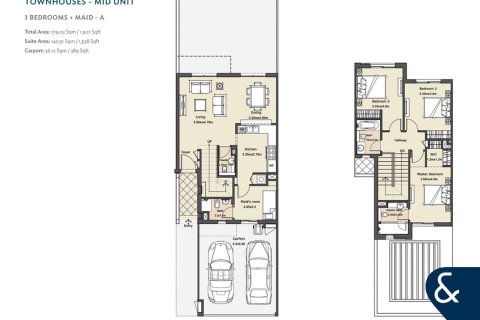 Townhouse di Dubai Land, Dubai, UEA 3 kamar tidur, 176 m2 nomor 667267 - foto 11