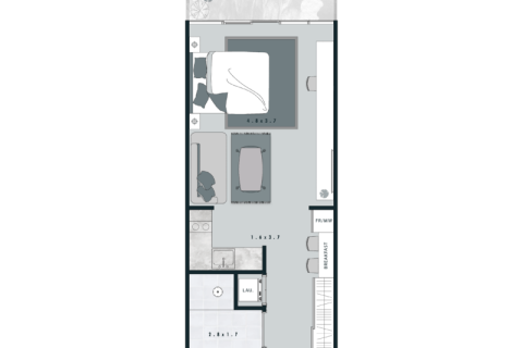 Apartman u Jumeirah Village Circle, Dubai, UAE 1 soba, 41 m2 Br. 732575 - fotografija 5