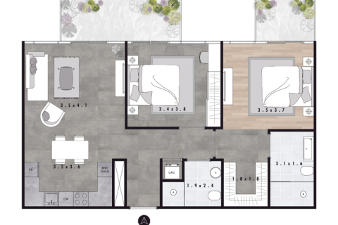 Apartman u Jumeirah Village Circle, Dubai, UAE 1 soba, 41 m2 Br. 732575 - fotografija 9