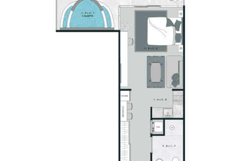 Apartman u Jumeirah Village Circle, Dubai, UAE 1 soba, 41 m2 Br. 732575 - fotografija 6