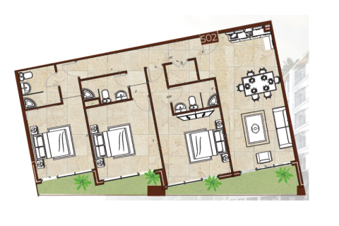 Appartamento in vendita a Al Barari, Dubai, EAU 1 camera da letto, 80 mq. № 732574 - foto 4