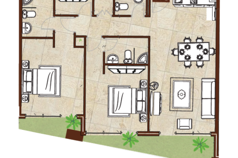 Appartamento in vendita a Al Barari, Dubai, EAU 1 camera da letto, 80 mq. № 732574 - foto 3
