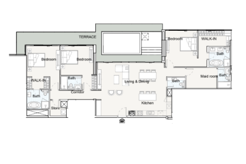 阿联酋 Dubai Jumeirah Village Circle 待售 : 1 房, 33 平方米 , 编号732570 - 照片 8