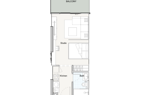 阿联酋 Dubai Jumeirah Village Circle 待售 : 1 房, 33 平方米 , 编号732570 - 照片 4