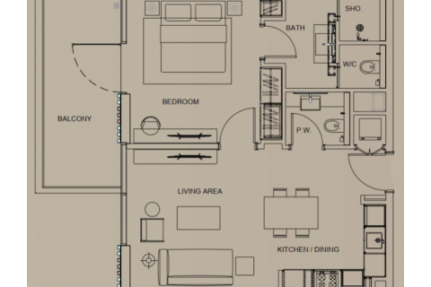 Apartament në Al Furjan, Dubai, Emiratet e Bashkuara Arabe 1 dhomë, 37 m2. № 732520 - Foto 7