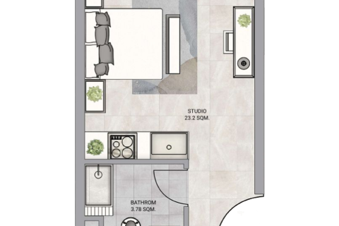Apartamento para venda em Ajman, EAU 1 quarto, 35 m2 № 732519 - foto 2