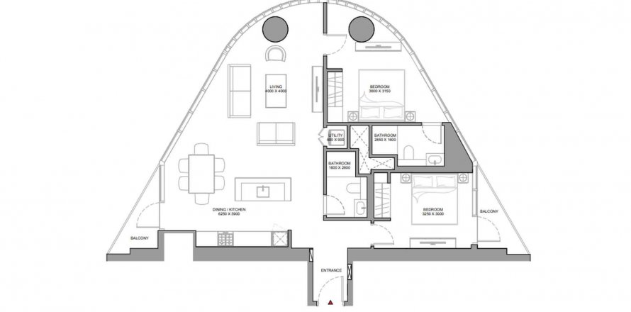 Wohnung in Nadd Al Sheba, Dubai, VAE: 2 Schlafzimmer, 107.65 m2 Nr. 575713