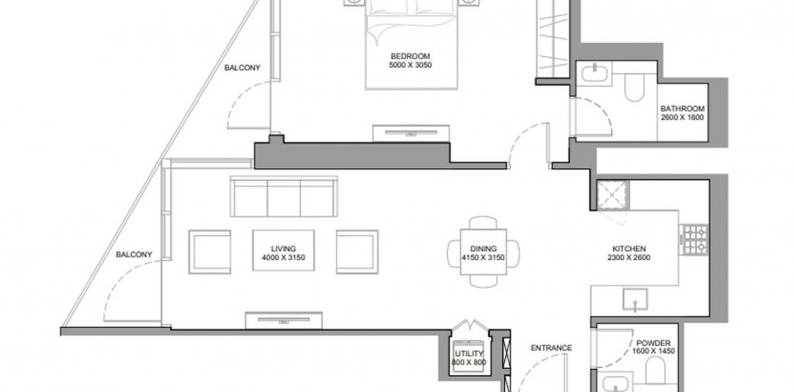 Byt v Skyvue Spectra v Nadd Al Sheba, Dubai, SAE 1 ložnice, 77.81 m² Č.: 575711