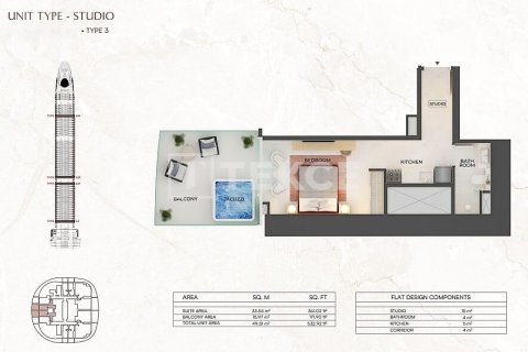 Διαμέρισμα σε Dubai, ΗΑΕ 1 υπνοδωμάτιο, 76 τ.μ. Αρ. 646100 - φωτογραφία 27