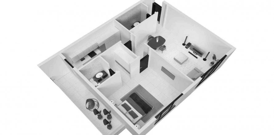 Apartment in Mackerel Tower in Deira, Dubai, UAE 1 bedroom, 78.59 sq.m. № 564520