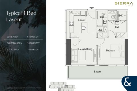 Lägenhet till försäljning i Motor City, Dubai, UAE 1 sovrum, 73 kvm Nr. 666589 - fotografi 9