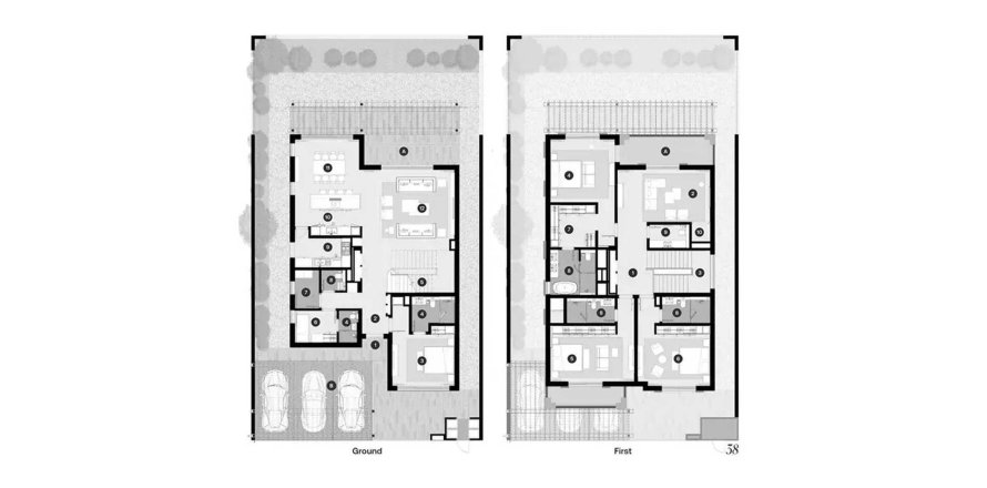 Villa i Al Hudayriat Island, Abu Dhabi, UAE 4 soveværelser, 371.98 kvm № 714072