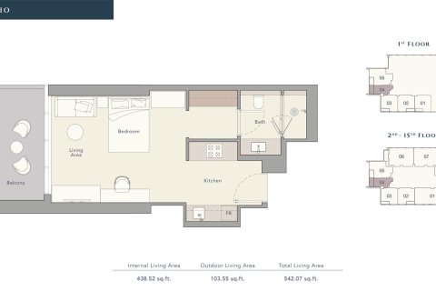 Apartment in THE QUAYSIDE RESIDENCES in Business Bay, Dubai, UAE 1 room, 50 sq.m. № 704879 - photo 7