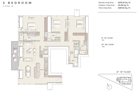 Apartment in ONE RIVER POINT in Business Bay, Dubai, UAE 1 room, 45 sq.m. № 704881 - photo 8