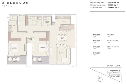 Apartment in ONE RIVER POINT in Business Bay, Dubai, UAE 1 room, 45 sq.m. № 704881 - photo 7