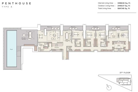 Apartment in ONE RIVER POINT in Business Bay, Dubai, UAE 1 room, 45 sq.m. № 704881 - photo 10