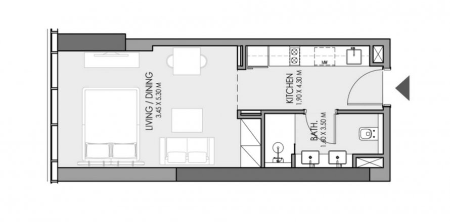 Apartment in Do Hotels & Residences in Dubai, UAE 1 room, 37.63 sq.m. № 613730