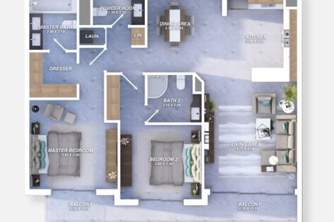 Dzīvoklis Al Hamra Village, Ras Al Khaimahjā, AAE 1 istaba, 46 m2 Nr. 704660 - attēls 11