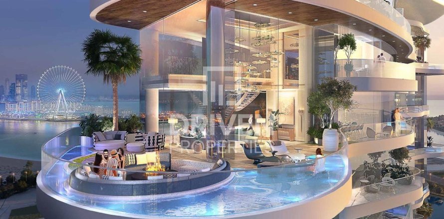 Dubai Harbour, Dubai, संयुक्त अरब अमीरात में अपार्टमेंट, 1 बेडरूम, 74 वर्ग मीटर, संख्या 683242