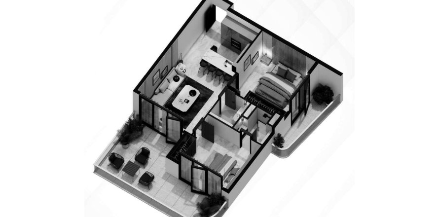 Wohnung in Dubai South (Dubai World Central), Dubai, VAE: 2 Schlafzimmer, 84 m2 Nr. 646221