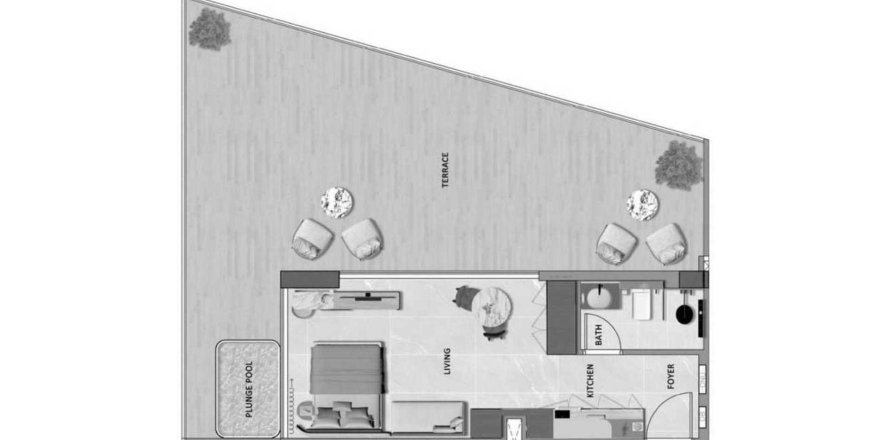 آپارتمان در Dubai ، امارات متحده عربی 80 متر مربع.  شماره 700704