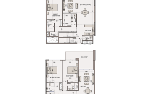 Dubai, संयुक्त अरब अमीरात में अपार्टमेंट, 1 बेडरूम, 78 वर्ग मीटर, संख्या 690148 - फ़ोटो 9