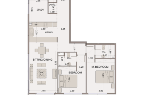 Dubai, संयुक्त अरब अमीरात में अपार्टमेंट, 1 बेडरूम, 78 वर्ग मीटर, संख्या 690148 - फ़ोटो 8