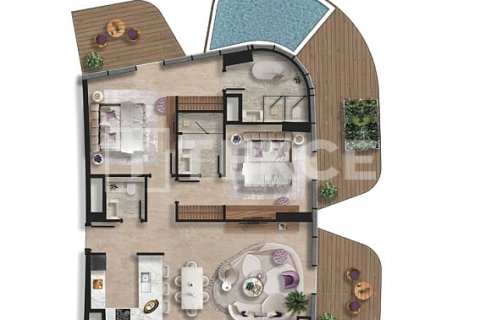 Byt v Al Marjan Island, Ras Al Khaimah, SAE 3 ložnice, 184 m² Č.: 599987 - fotografie 23