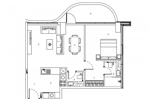 Byt v Dubai, SAE 1 ložnice, 77 m² Č.: 599708 - fotografie 10